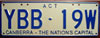 Australian Capital Territory License Plate