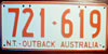 Northern Territory Outback Australia License Plate