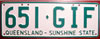 Queensland Australia License Plate