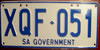 South Australia Government License Plate