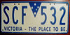 Victoria The Place To Be License Plate