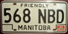 Manitoba Friendly License Plate