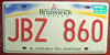 New Brunswick Rainbow License Plate