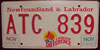 New Foundland and Labrador A World of Difference License Plate