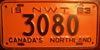 Northwest Territories 1963 License Plate