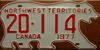 Northwest Territories Polar Bear License Plate