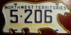 Northwest Territories Royal Canadian Mounted Police Licence Plate