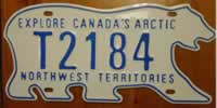 Northwest Territory Arctic Bear License Plate