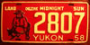 Yukon 1958 License Plate