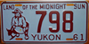 Yukon Land of the Midnight Sun License Plate