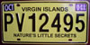 British Virgin Islands License Plate
