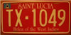Saint Lucia License Plate