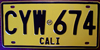 Cali Colombia License Plate