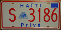 Haiti Graphical Seal License Plate