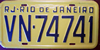 Rio De Janeiro Brazil License Plate