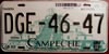 Campeche Pyramid License Plate