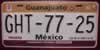 Guanajuato Mexico License Plate