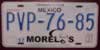 Morelos Mexico License Plate
