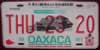 Oaxaca Mexico License Plate