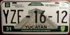 Yucatán Reflective License Plate