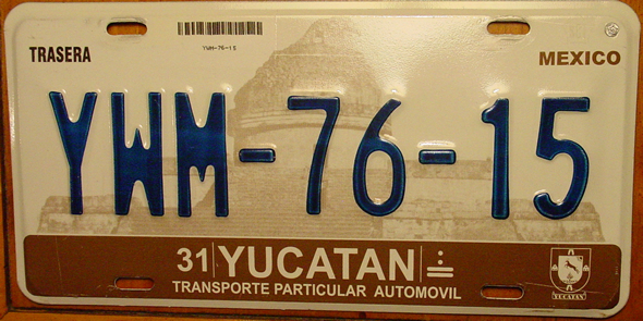 http://www.platehut.com/images/plates_mexico/yuc/YUC_Yucatan_YWM7615.jpg