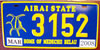 Airai Republic of Palau License Plate
