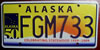 Alaska 50 Years Celebrating Statehood  License Plate