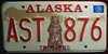 Alaska Bear Trooper License Plate
