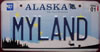 Alaska The Last Frontier Caribou License Plate