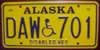 Alaska Disabled Veteran License Plate