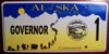 Alaska Governor License Plate