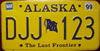 Alaska The Last Frontier Flag License Plate