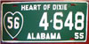 Alabama Big Heart of Dixie License Plate