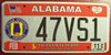 Alabama New Style Vietnam Veteran License Plate