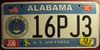 Alabama U.S. Air Force License Plate
