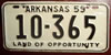 Arkansas 1959 License Plate