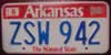 Arkansas The Natural State License Plate