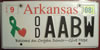 Arkansas Organ Donor License Plate