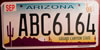Arizona Flat License Plate