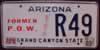 Arizona Former P.O.W. License Plate