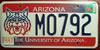 Arizona University License Plate