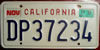 California Disabled License Plate