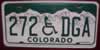Colorado Handicap  Wheelchair License Plate