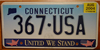 Connecticut United We Stand September 11th,  License Plate