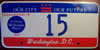 Washington D.C. 1999 Mayoral Inauguration License Plate