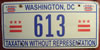 Washington D.C. 2006 Low Number License Plate