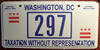 Washington D.C. 2009 Low Number License Plate