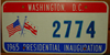Washington D.C. Lyndon B. Johnson Inaugural License Plate