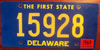 Delaware 1969 License Plate