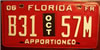 Florida Apportioned License Plate